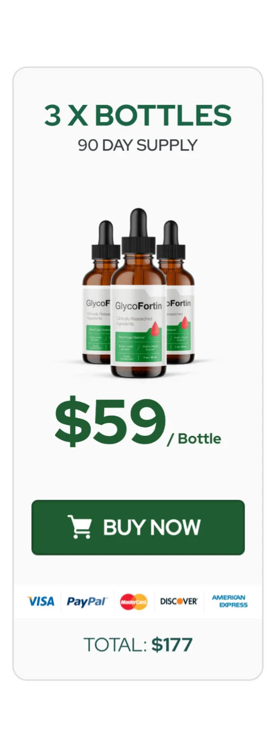 GlycoFortin™ 3 bottles pricing